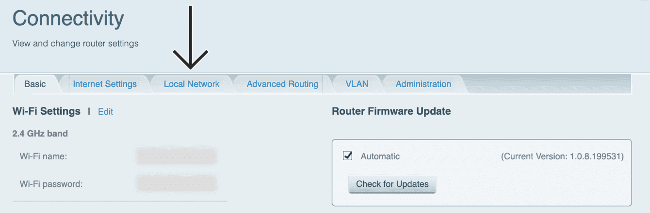 Click “Local Network.”