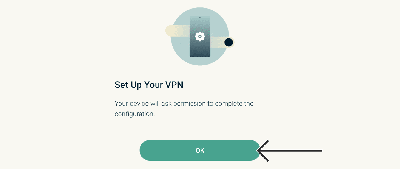 ในการตั้งค่า VPN ของคุณ เลือก 