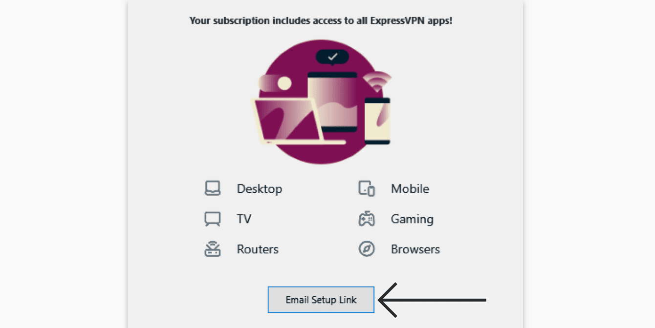 Klik på "Email installationslink."